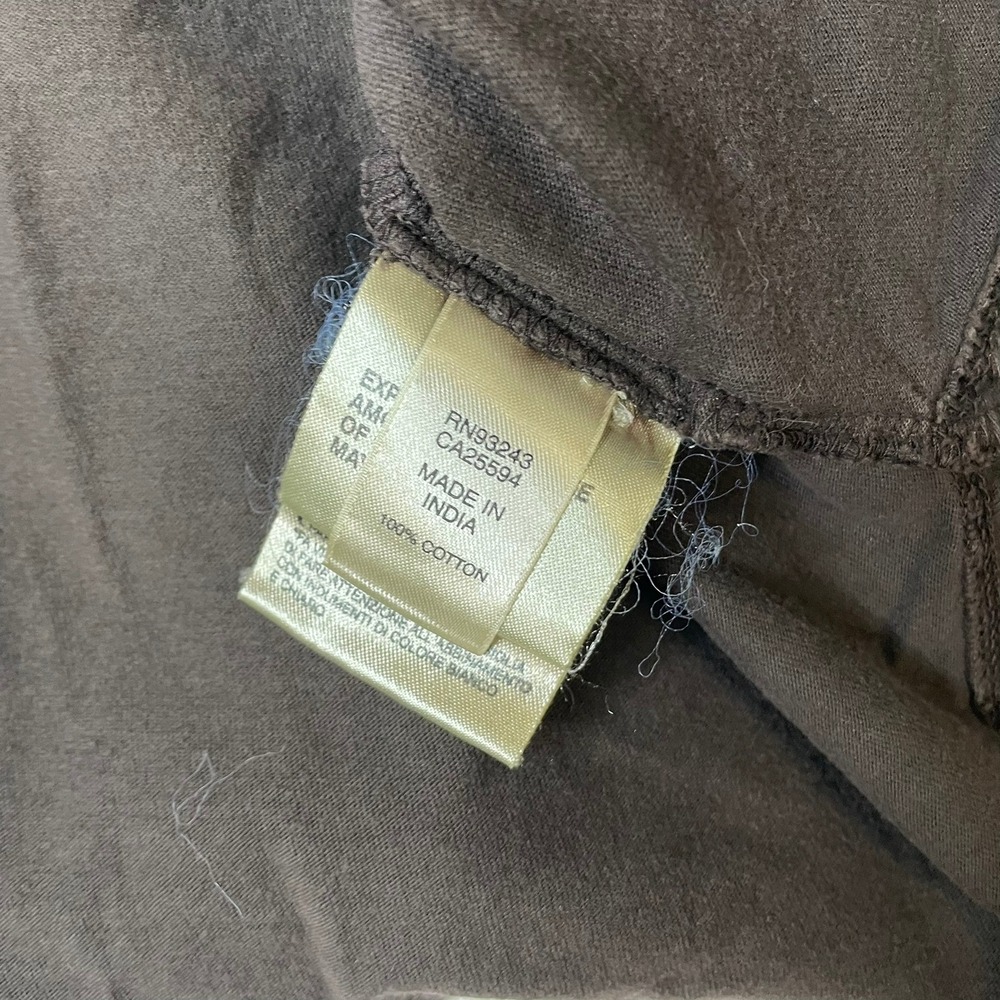 Diesel‎ Mens XL Brown Short Sleeve V-Neck Polo Shirt Cotton Logo RN93243 CA25594 - Picture 6 of 6